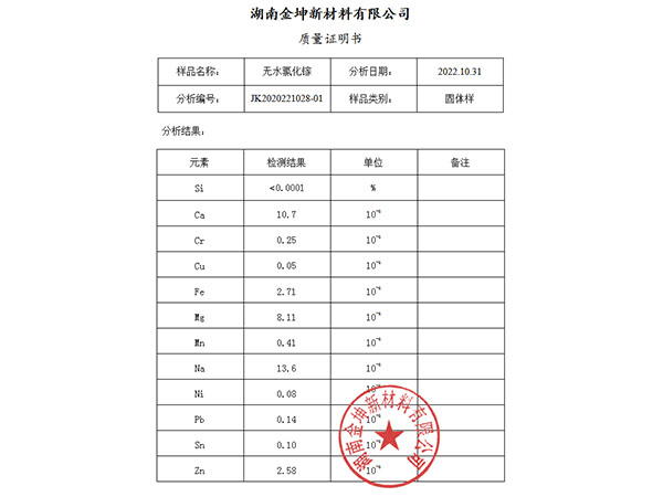 無水氯化鎵